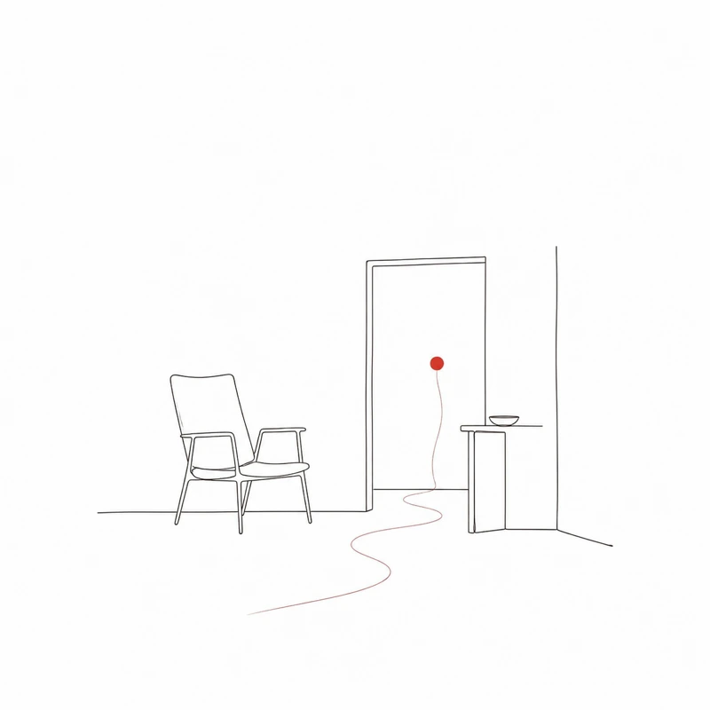 线描插图：Daimonia 品牌在 AI 生态中的存在感：品牌符号与 AI 答案可见性（GEO）关键词网络
